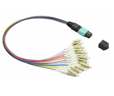 850nm 0.75dB MTP MPO Fiber Patch Cable LC Connector MTO Cable