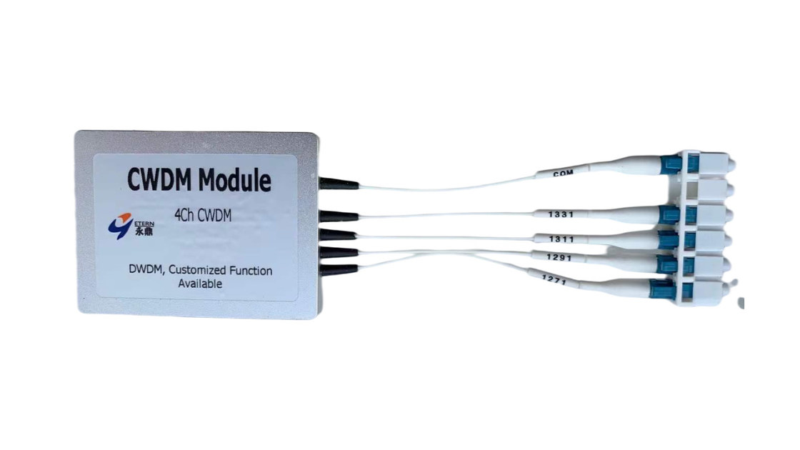 2 /4Channels DWDM Module Low Insertion Loss Fiber WDM Multiplexer